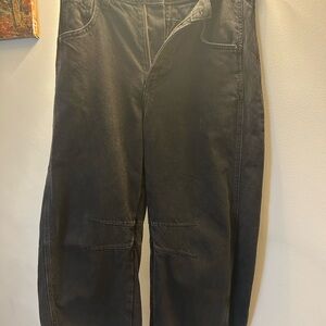 We The Free Black Denim Barrel Jeans- Jlo favorite jeans